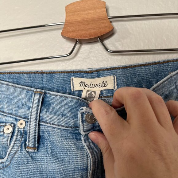 Madewell The Perfect Vintage Full-Length Jeans Light Wash Denim SIze 25P - Picture 10 of 13